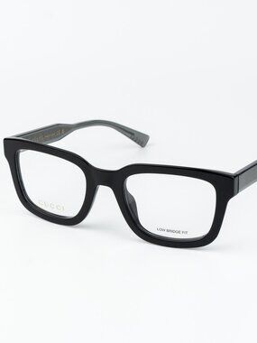 Gucci Men Eyeglasses Black Grey Square GG2071OL 001 NEW AUTHENTIC